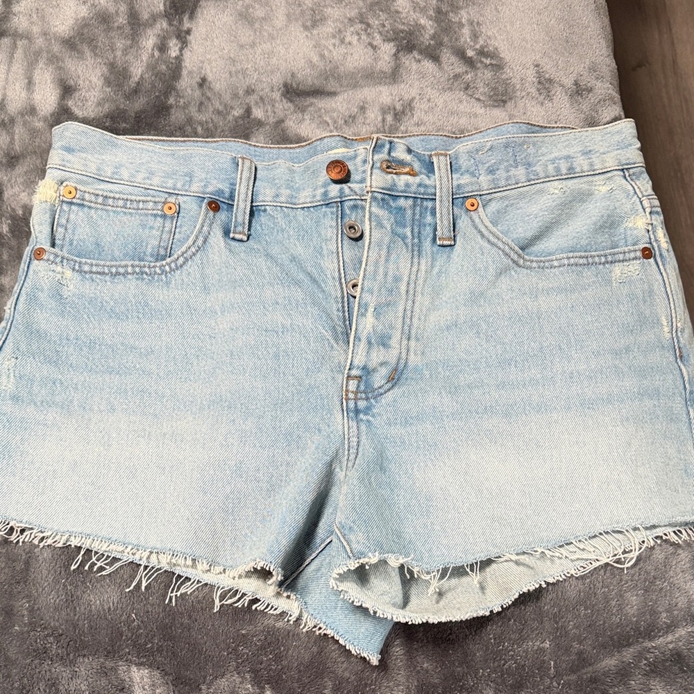 Madewell Light Wash Jean Shorts